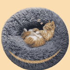 Cama Pet Redonda de Pelúcia Ultra Macia Nuvem