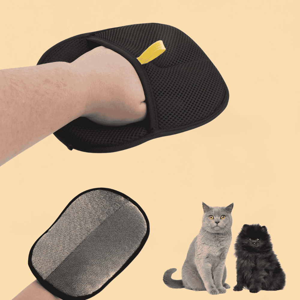 Luva Tira Pelos Pet Reutilizável Eletrostática Dupla Face