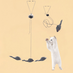 Brinquedo para Gatos Rato Suspenso Retrátil de Porta