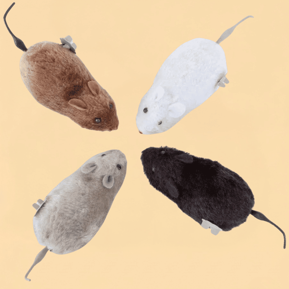 Brinquedo de Pelúcia Rato com Movimento Realista para Pets