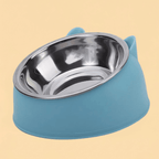 Tigela Pet de Inox Inclinada Ergonômica para Cães e Gatos