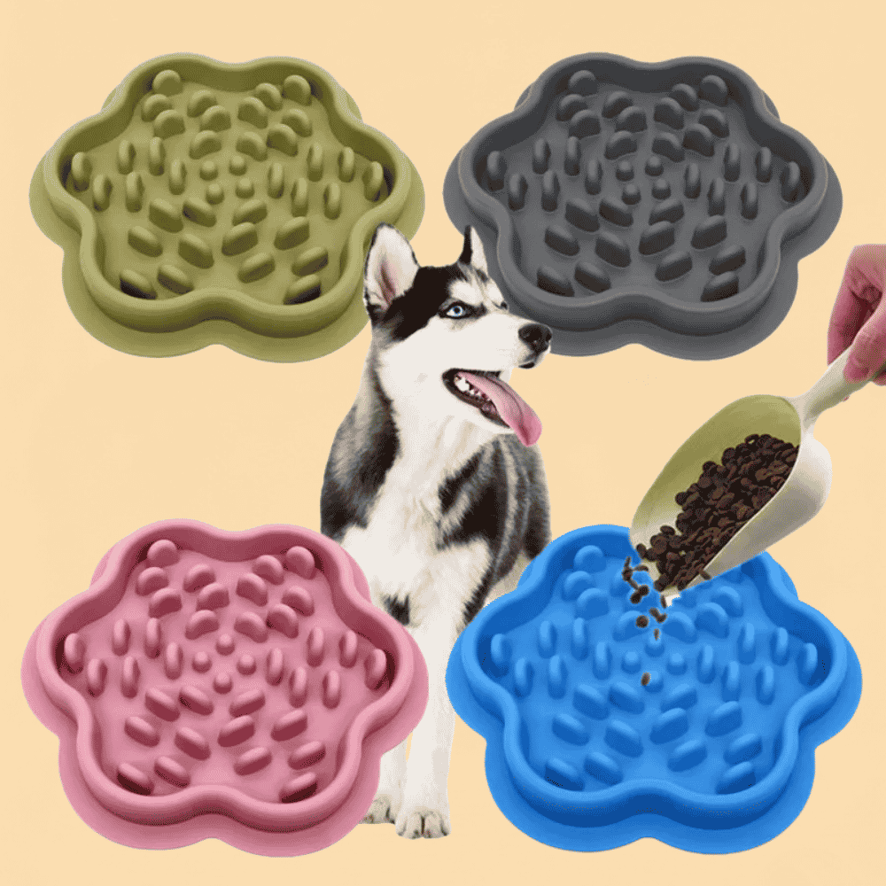 Tapete de Lamber de Silicone para Cães e Gatos Slow Food