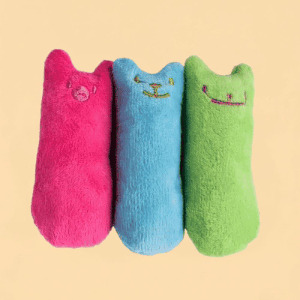 Brinquedo de Pelúcia Interativo com Catnip e Som para Gatos
