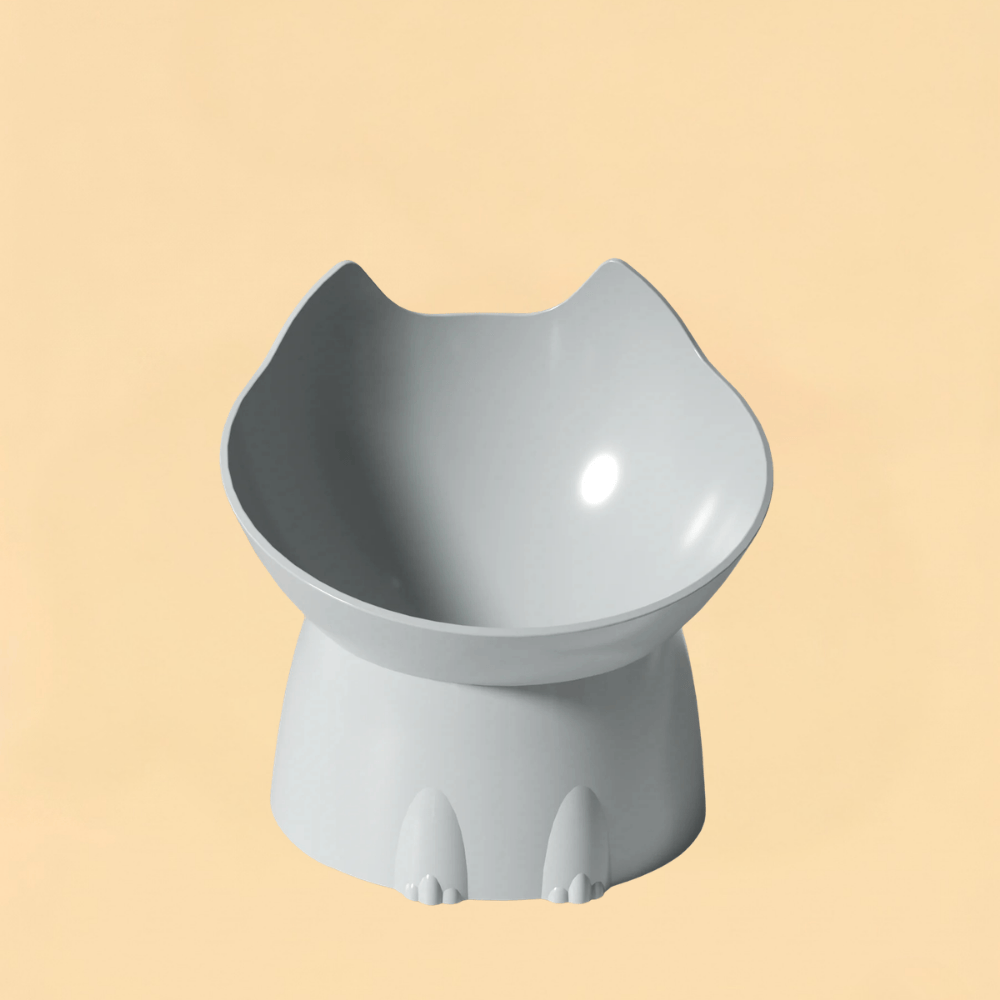 Comedouro Elevado Gatos Anti Tombo Protecao Cervical