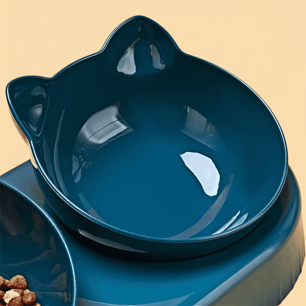 Comedouro Pet 3 em 1 Ergonômico com Bebedouro Automático
