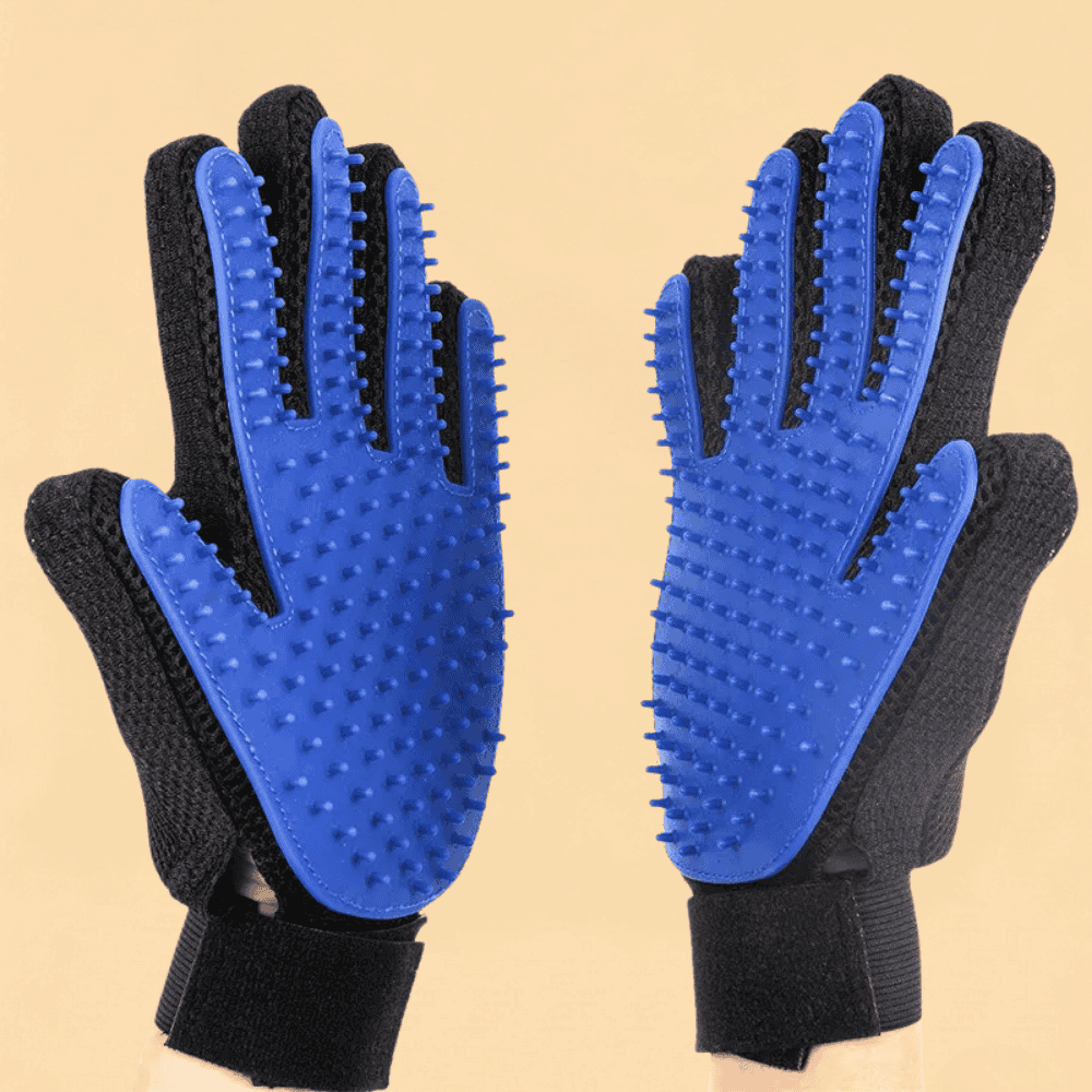 Luva Higiene Animal Silicone Térmica Massageadora Tira Pelos