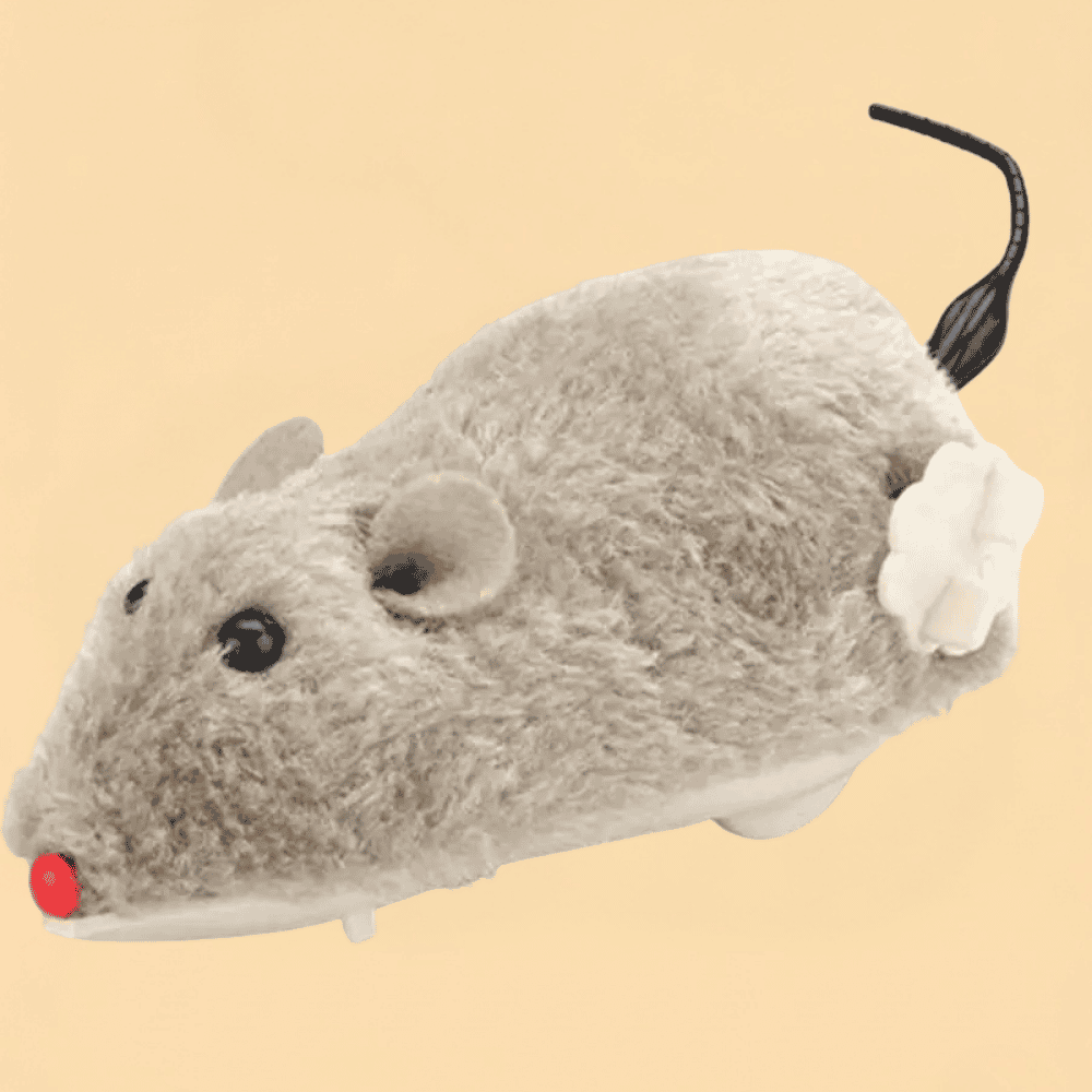 Brinquedo de Pelúcia Rato com Movimento Realista para Pets