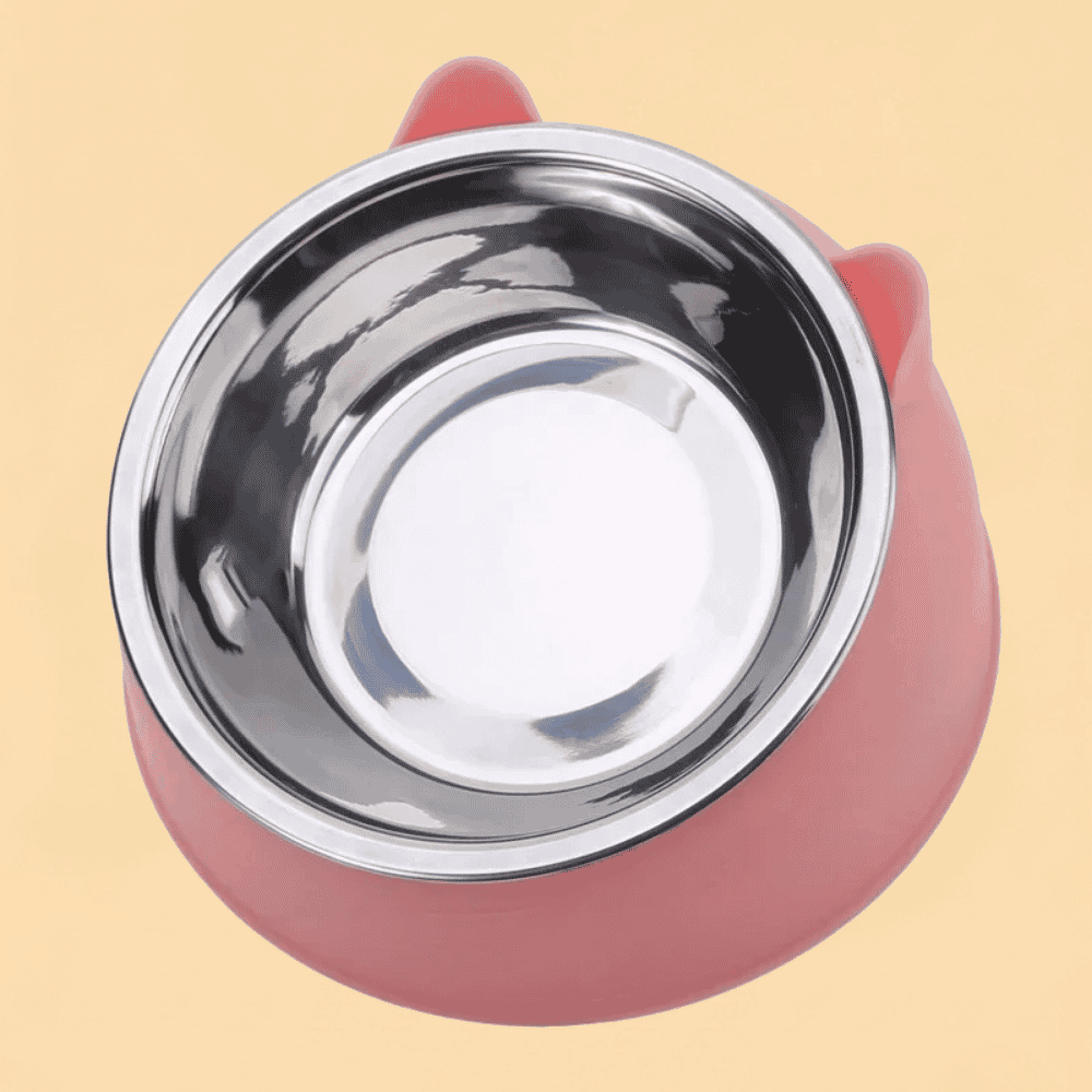Tigela Pet de Inox Inclinada Ergonômica para Cães e Gatos