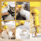 Dispenser de Espuma Elétrico Pato para Banho Pet Recarregável USB
