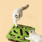 Brinquedo Interativo Labirinto de Feltro com Bolinha e Guizo para Gatos