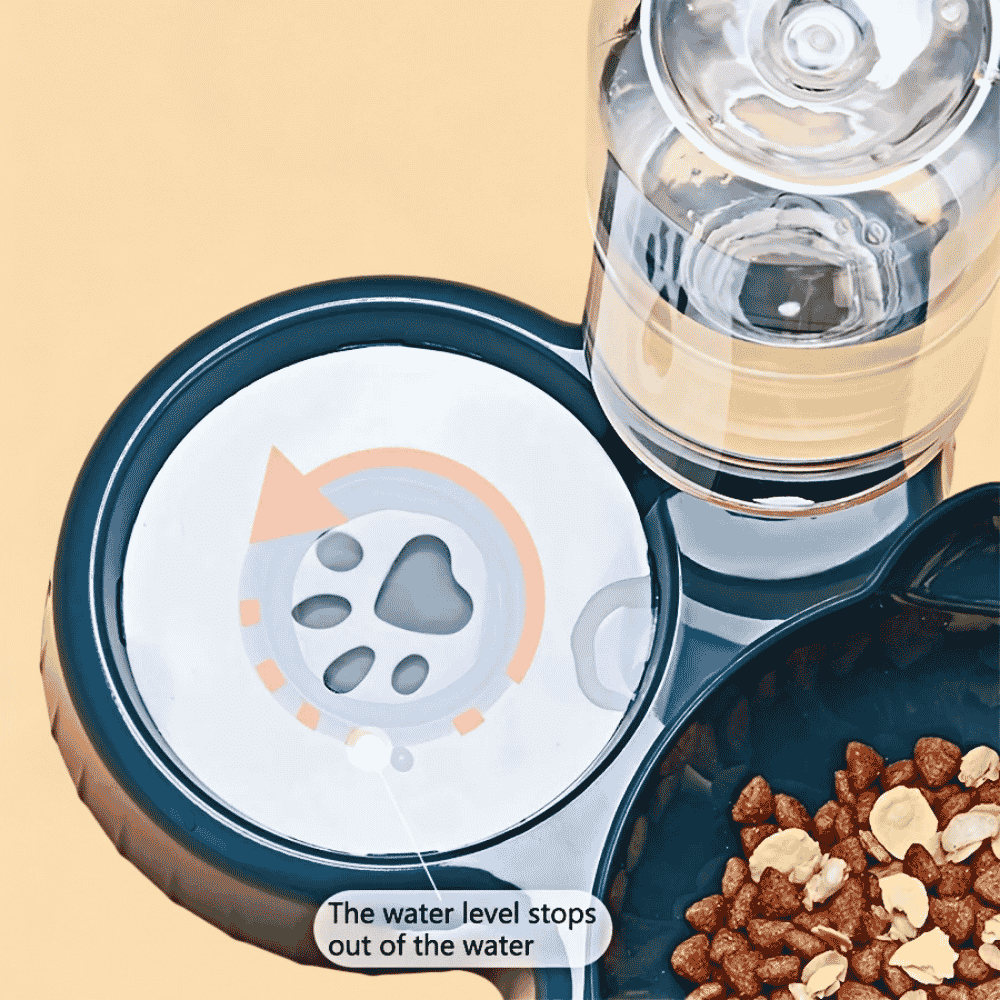 Comedouro Pet 3 em 1 Ergonômico com Bebedouro Automático