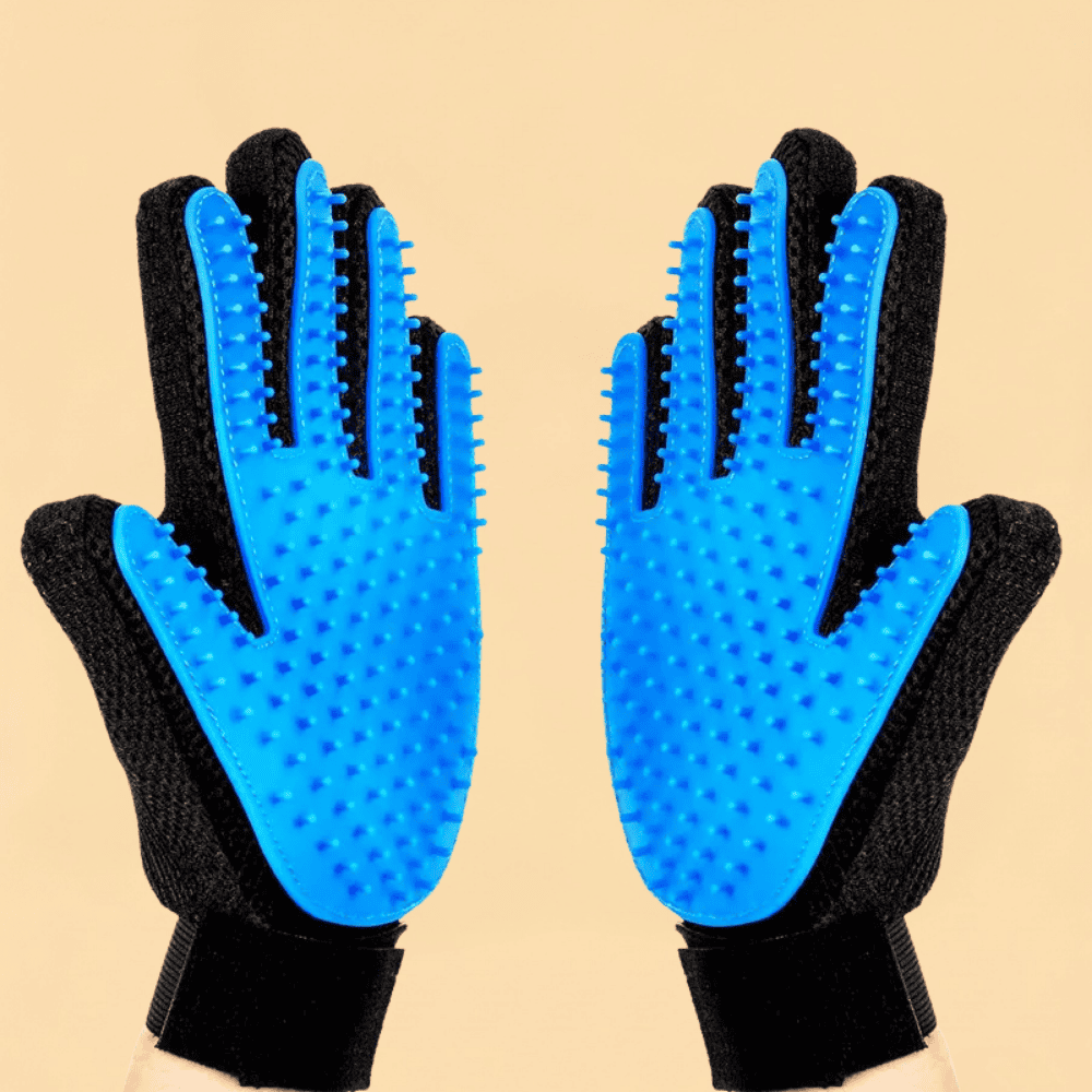 Luva Higiene Animal Silicone Térmica Massageadora Tira Pelos