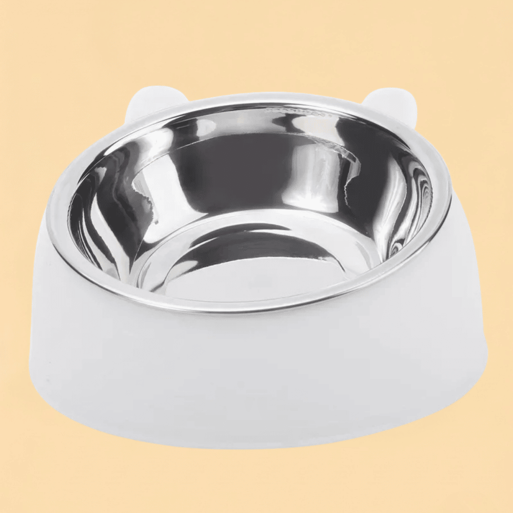 Tigela Pet de Inox Inclinada Ergonômica para Cães e Gatos