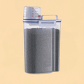 Porta Ração Hermético 2kg com Copo Medidor e Trava de Frescor