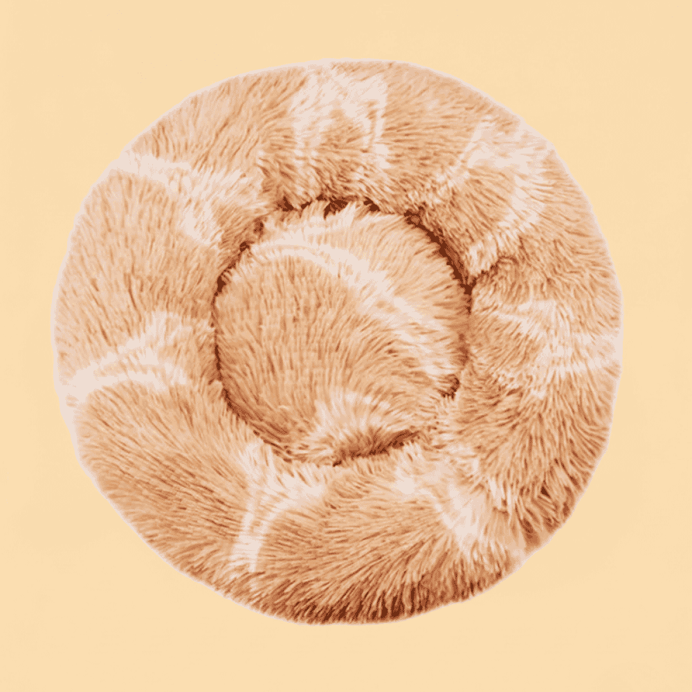 Cama Pet Redonda de Pelúcia Ultra Macia Nuvem