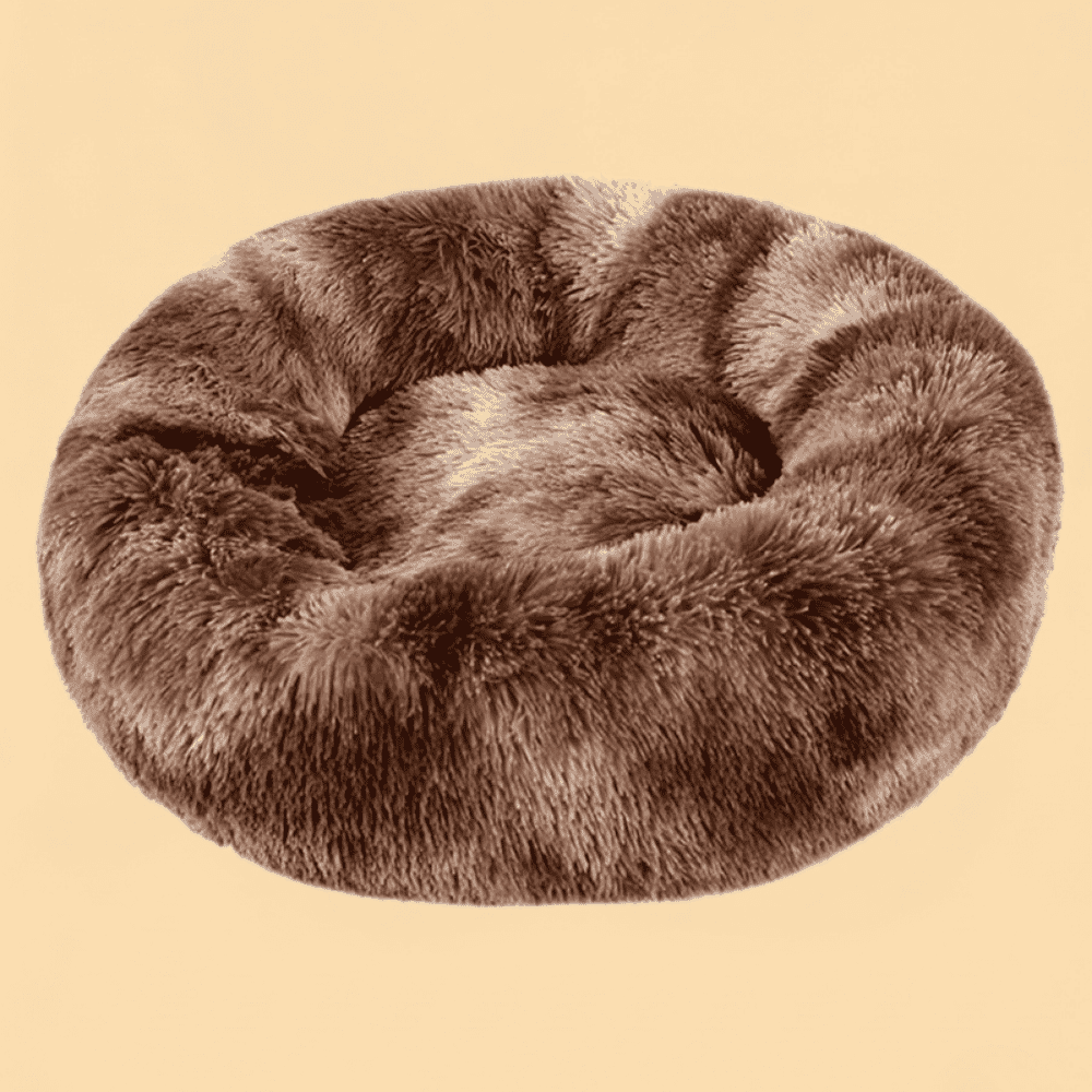 Cama Pet Redonda de Pelúcia Ultra Macia Nuvem