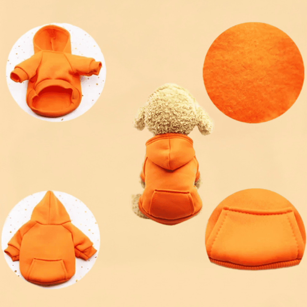 Moletom Pet Algodão Com Capuz Cães Pequenos Gatos