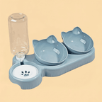 Comedouro Pet 3 em 1 Ergonômico com Bebedouro Automático