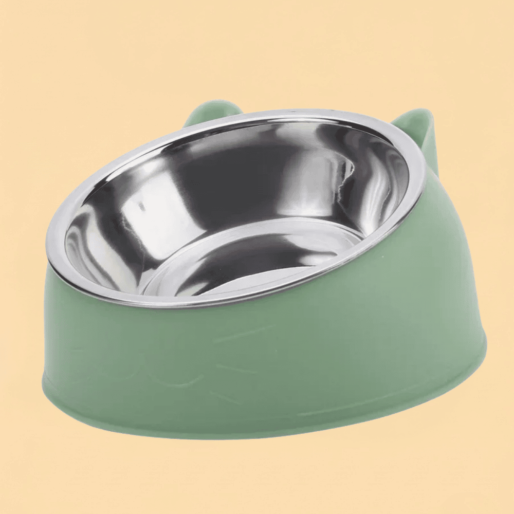 Tigela Pet de Inox Inclinada Ergonômica para Cães e Gatos